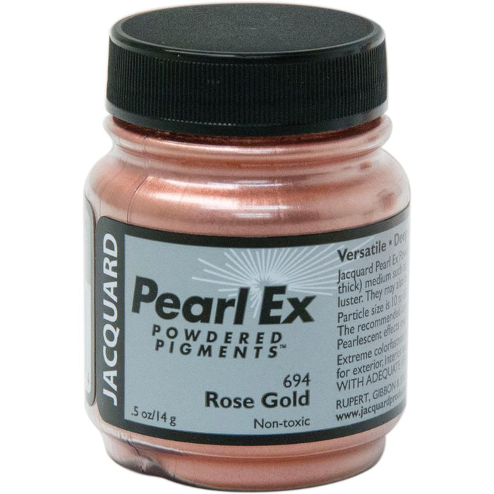 Jacquard Pearl Ex Powdered Pigment .5oz-Rose Gold