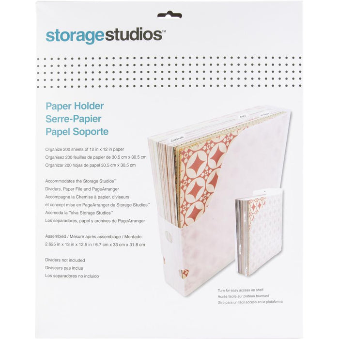 Storage Studios Paper Holder - 2.5"X13"X2.625"