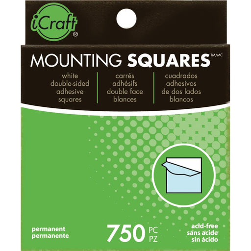 Thermoweb - iCraft - Mounting Squares - White .5" 750/Pkg