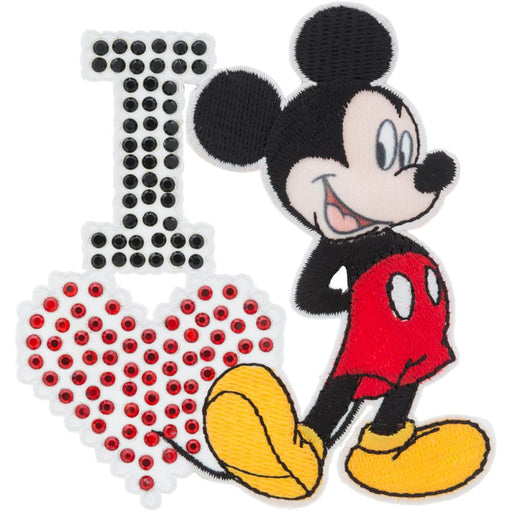 Wrights - Disney Mickey Mouse Iron-On Applique - I Love Mickey