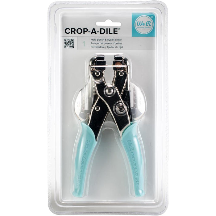 We R Memory Keepers - Crop-A-Dile Hole Punch & Eyelet Setter - Aqua