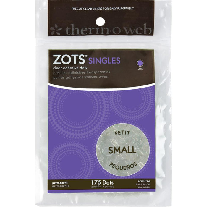 Thermoweb - Zots Singles - Clear Adhesive Dots - Small