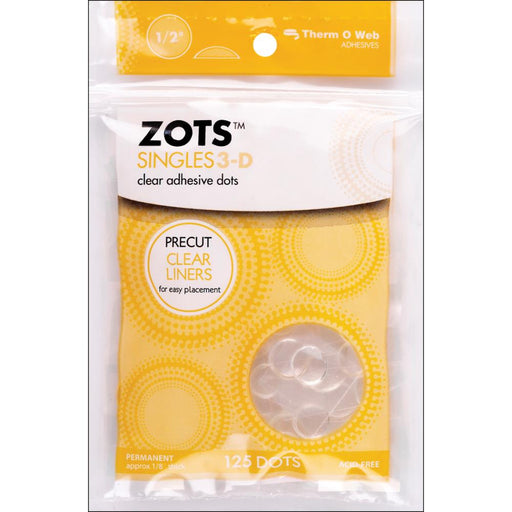 Thermoweb - Zots Singles - Clear Adhesive Dots - 3D