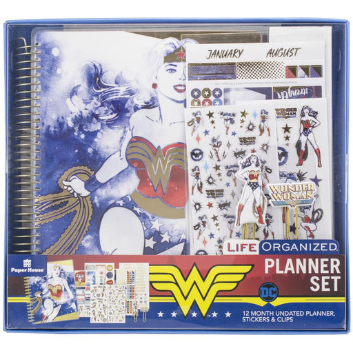 Paper House - 12-Month Planner Set - Wonder Woman