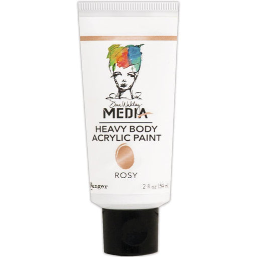 Ranger - Dina Wakley Media - Heavy Body Metallic Acrylic Paint - Rosy