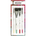 Ranger - Dina Wakley - Media Brushes 4/Pkg - Round 3, Fine Point 6, Flat .75" & 1"