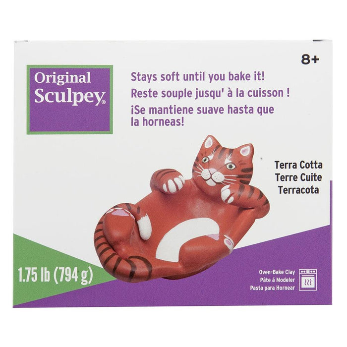 Sculpey Original Polymer Clay 1.75lb -Terra Cotta