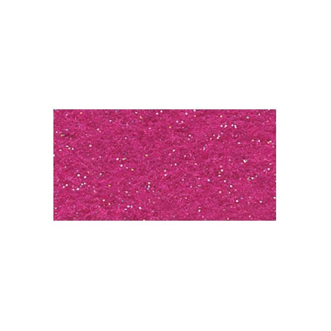 Kunin - Glitter Stiffened Friendly Felt 9"x12" - Fuchsia