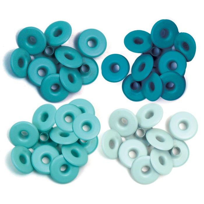 We R Eyelets Wide 40/Pkg-AQUA