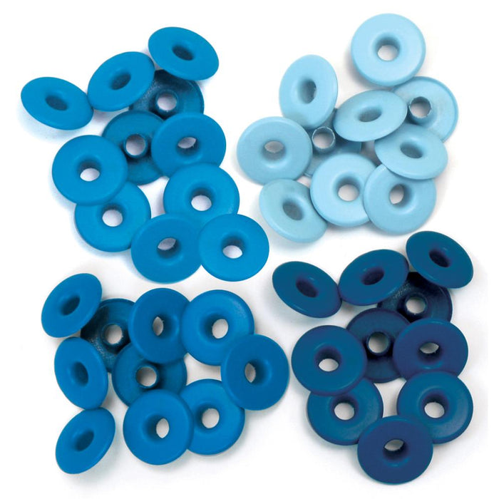 We R Eyelets Wide 40/Pkg-BLUE