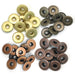 We R Eyelets Wide 40/Pkg-WARM METAL