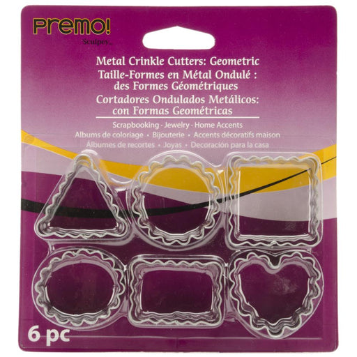 Sculpey - Metal Cutters 6/Pkg - Crinkle