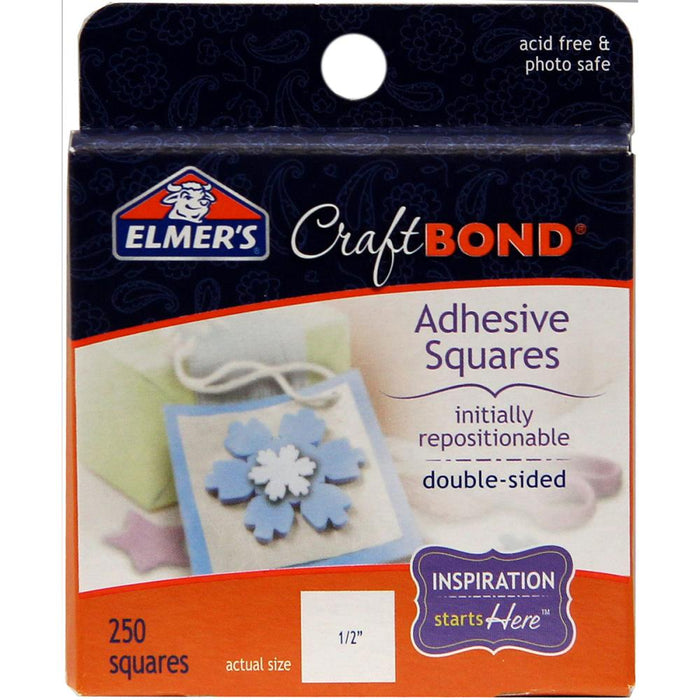 Elmer's CraftBond - Adhesive Squares - .5"x.5" 250/Pkg