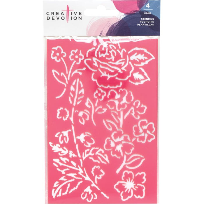 American Crafts - Creative Devotion Stencils 4/Pkg