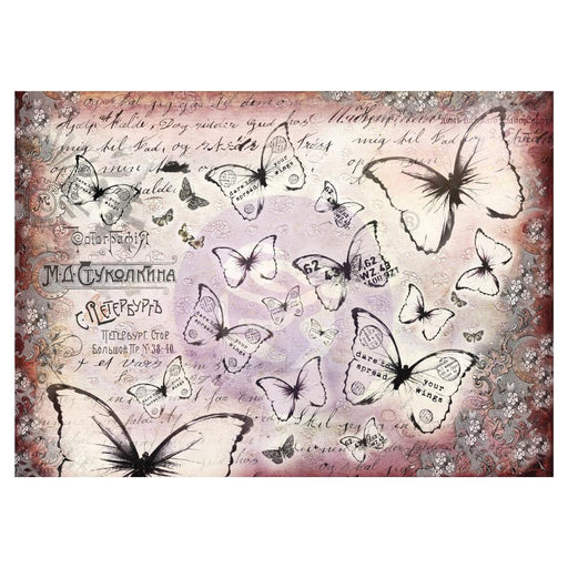 Prima Marketing - Finnabair - Mixed Media Tissue Paper 27.5"x19.7" 6/Pkg - Flutter