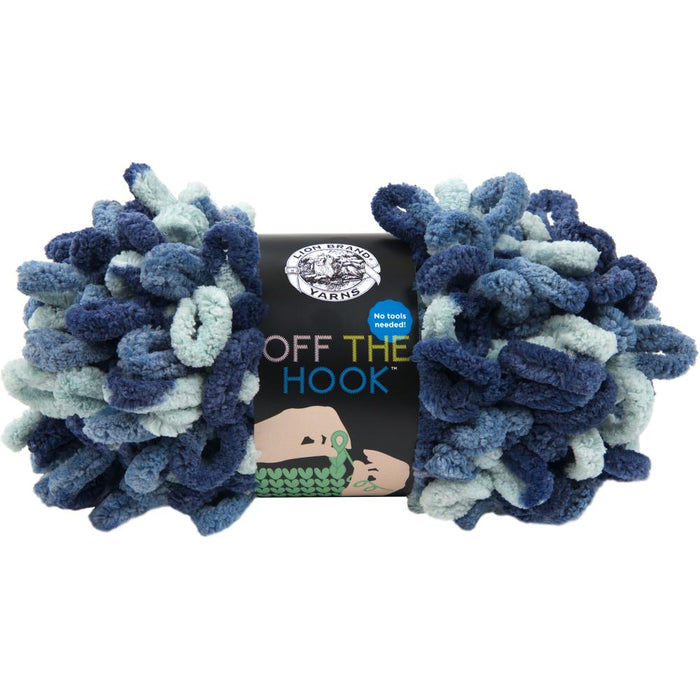 Lion Brand Off The Hook Yarn - Blue Sapphire