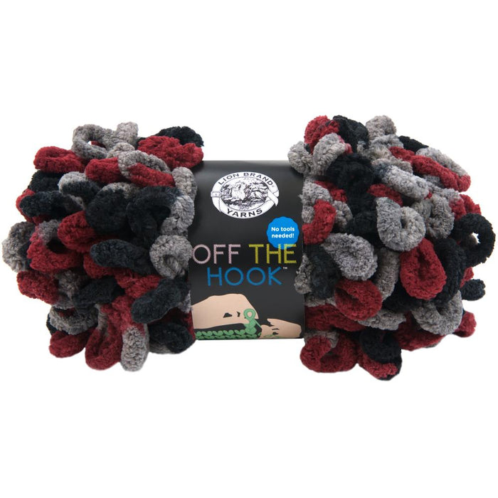 Lion Brand Off The Hook Yarn - Dark and Stormy