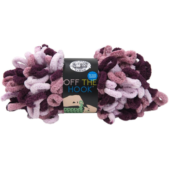Lion Brand Off The Hook Yarn - Grape Soda
