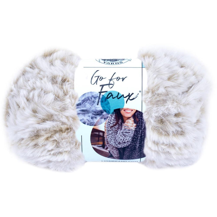 Lion Brand Go For Faux Thick & Quick Yarn-Blonde Elk