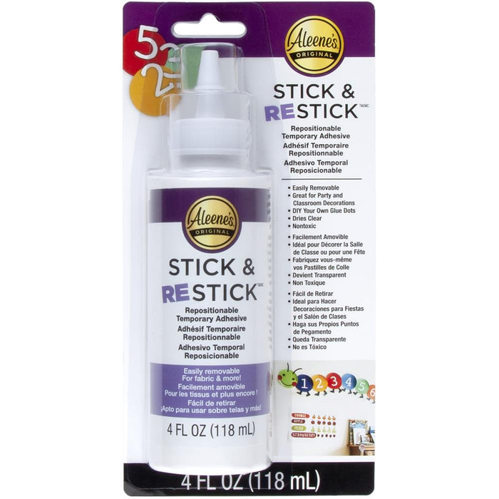 Aleene's - Stick & Restick Adhesive - 4 Oz - 118ml