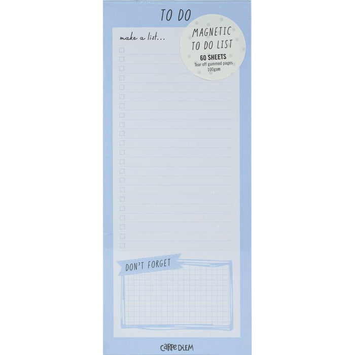 Carpe Diem - Magnetic To Do List - Sky Blue