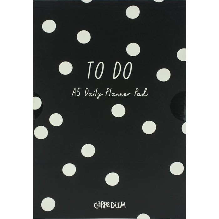 Carpe Diem - Daily Planner Pad A5 60/Pkg - Black