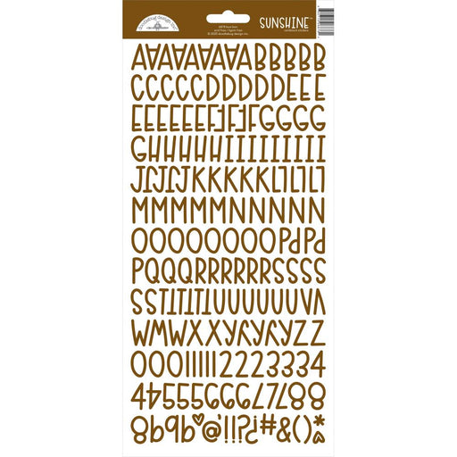 Doodlebug - Sunshine Cardstock Alpha Stickers 6"x13" - Bon Bon