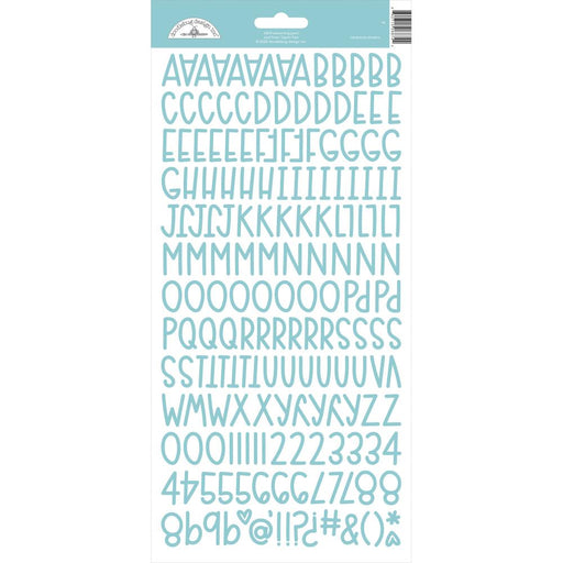 Doodlebug - Sunshine Cardstock Alpha Stickers 6"x13" - Swimming Pool