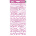 Doodlebug - Sunshine Cardstock Alpha Stickers 6"x13" - Bubblegum