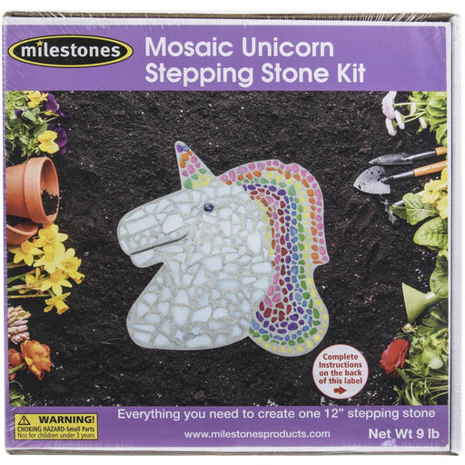 Milestones - Mosaic Stepping Stone Kit - Unicorn
