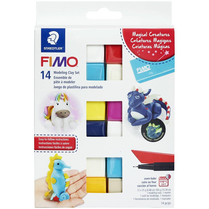 Staedtler - Fimo - Professional Soft Polymer Clay 14/Pkg - Magical Creatures