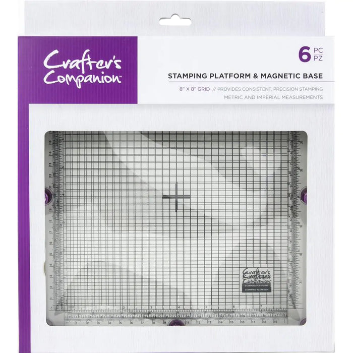 Crafter's Companion - Stamping Platform & Magnetic Base - 8 x 8