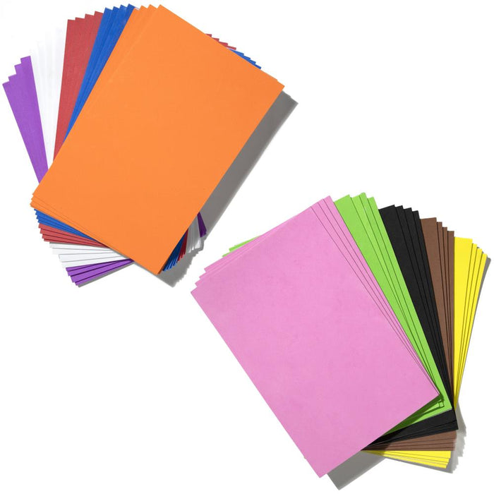 Sticky Back Foam Sheets Value Pack 6"X9" 40/Pkg -Assorted