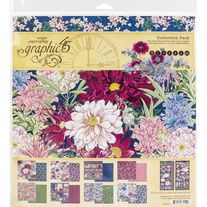 Graphic 45 - Collection Pack 12"x12" - Blossom