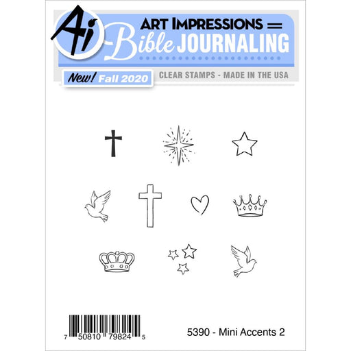 Art Impressions - Bible Journaling Clear Stamps - Mini Accents #2