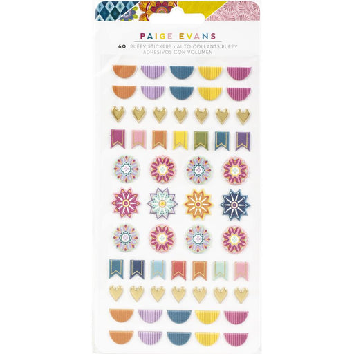 American Crafts - Paige Evans - Wonders Puffy Stickers 60/Pkg