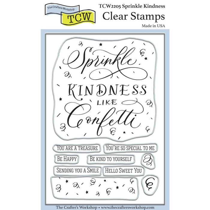 The Crafter's Workshop - Clear Stamps 4"x6" - Sprinkle Kindness