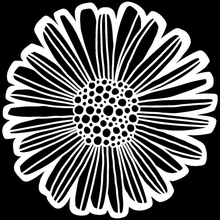 The Crafter's Workshop - Stencil -Template 6"X6" - Felicia Daisy