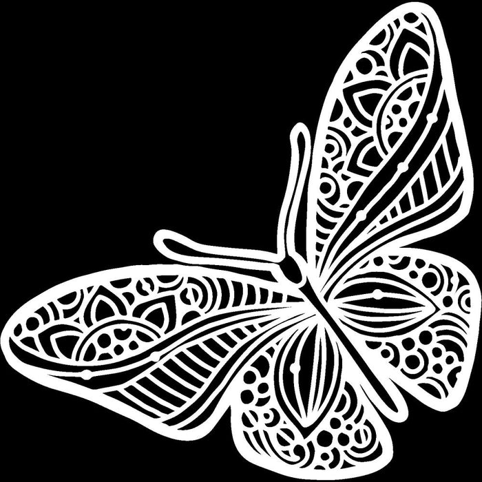 The Crafter's Workshop - Stencil-Template 6"X6" - Joyous Butterfly