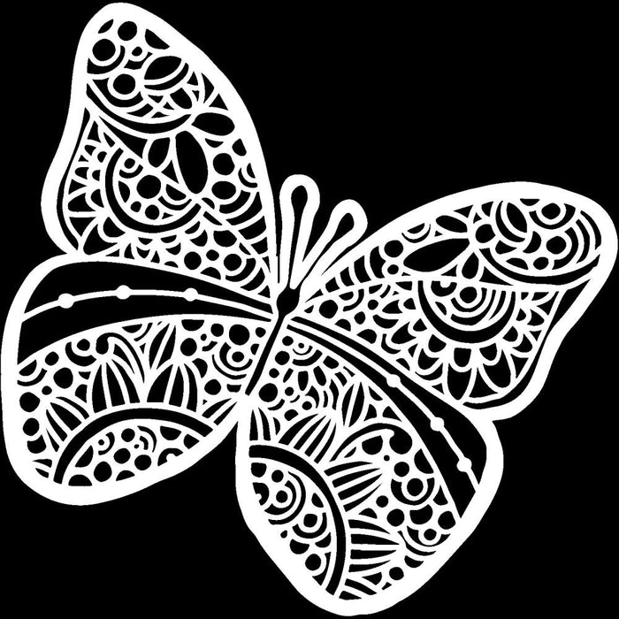 The Crafter's Workshop - Stencil-Template 6"X6" - Sunny Butterfly