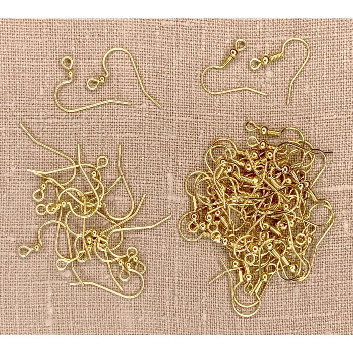 Jewelry Made By Me - Earwire Fish Hook 56/Pkg - Gold