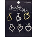 Jewelry Made By Me - Charms 6/Pkg - Heart