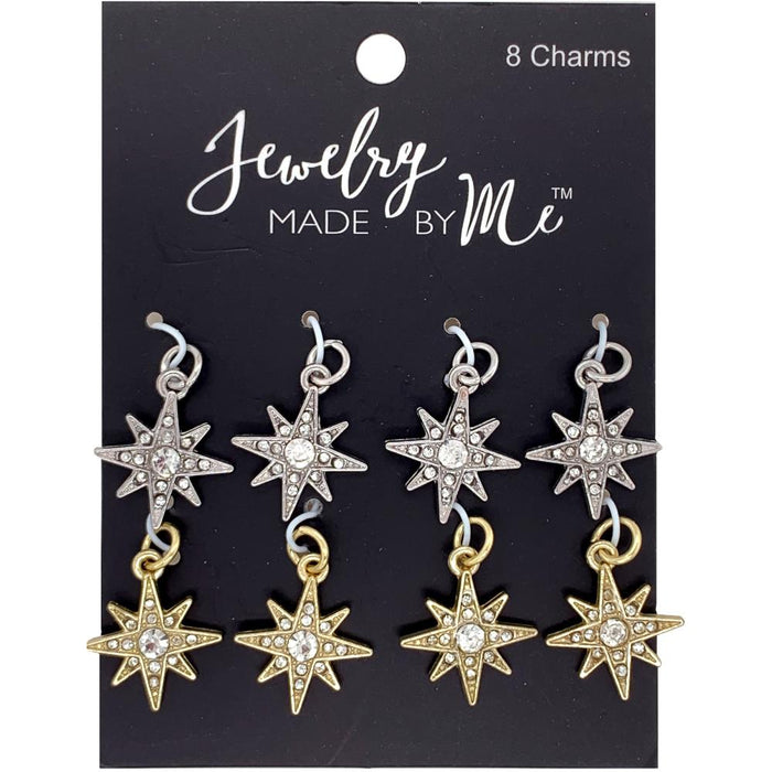 Jewelry Made By Me - Charms 8/Pkg - Stars