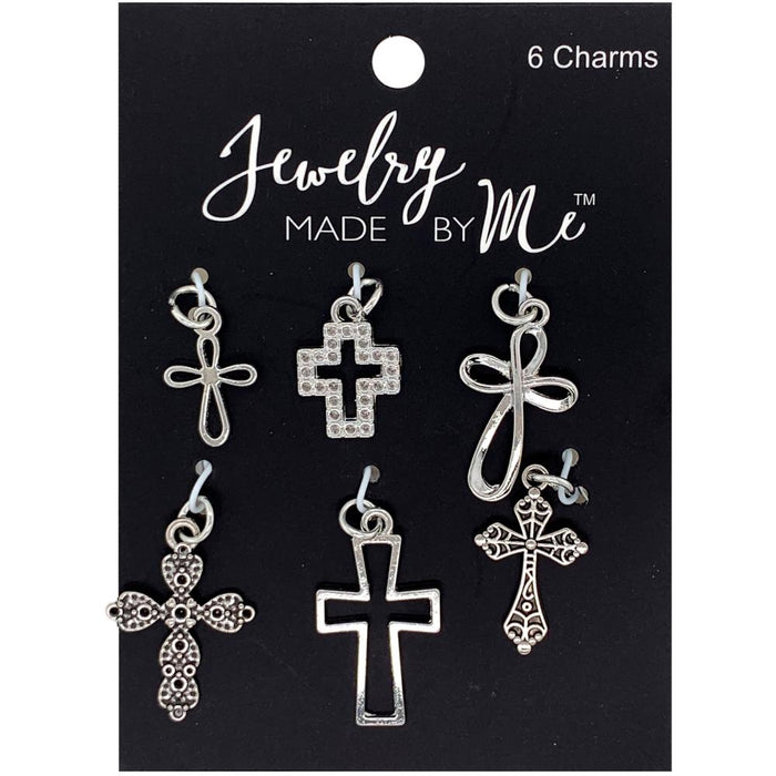 Jewelry Made By Me - Charms 6/Pkg - Cross