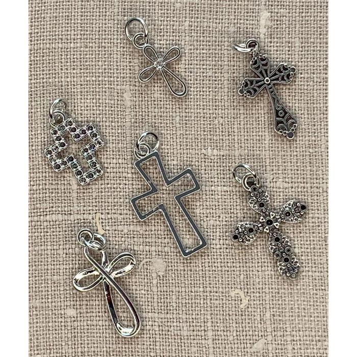 Jewelry Made By Me - Charms 6/Pkg - Cross