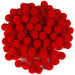 Midwest Design - Touch Of Nature .5" Pom-Poms 100/Pkg - Red