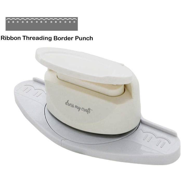 Dress My Craft Paper Punch Ribbon Threading Border