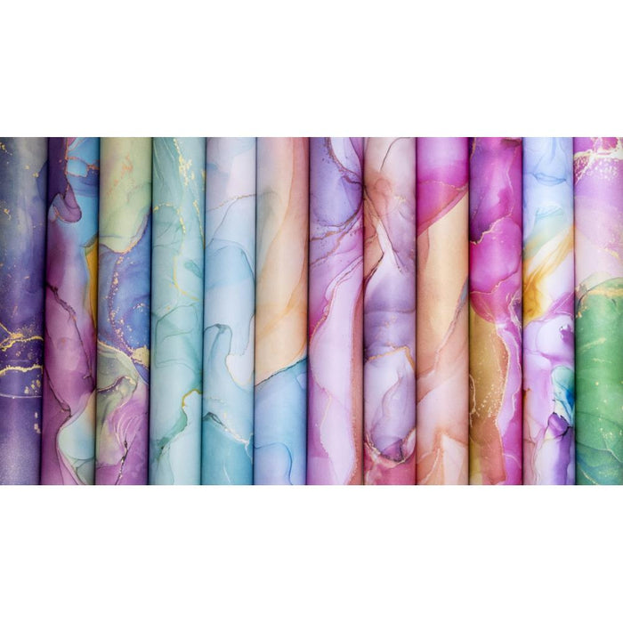 Craft Consortium Double-Sided Paper Pad 6"X6" 40/Pkg Ink Drops - Candy, 20 Designs