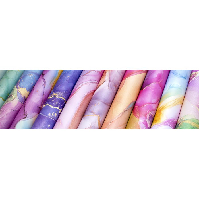 Craft Consortium Double-Sided Paper Pad 6"X6" 40/Pkg Ink Drops - Candy, 20 Designs