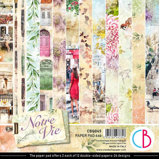 Ciao Bella - 6" x 6" DS-Paper Pack - Notre Vie